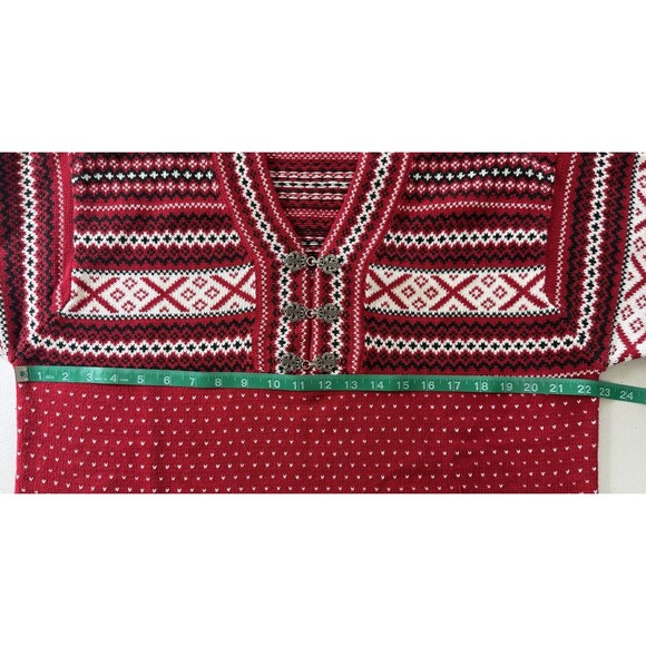 Vtg Liz Sport Women’s Nordic Fair Isle Winter Holiday Scandinavian Ski Sweater L - Picture 5 of 7